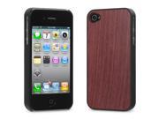 Cover Up WoodBack Real Wood Snap Case for iPhone 4 4s Purpleheart