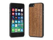 Cover Up WoodBack Real Wood Matte Black Case for iPhone 5 5s Mahogany