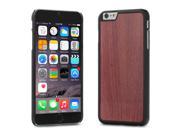Cover Up WoodBack Real Wood Matte Black Case for iPhone 6 Plus Purpleheart