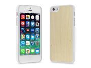 Cover Up WoodBack Real Wood Matte White Case for iPhone 5 5s Maple