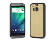 Cover Up WoodBack Real Wood Snap Case for HTC One M8 2014 White Ash