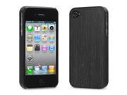 Cover Up WoodBack Real Wood Snap Case for iPhone 4 4s Blackened Ash