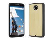 Cover Up WoodBack Real Wood Snap Case for Google Nexus 6 Bamboo