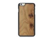 Cover Up WoodBack Real Wood Matte Black Case for iPhone 6 Plus Carpathian Elm Burl