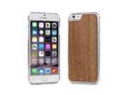 Cover Up WoodBack Real Wood Clear Case for iPhone 6 Mahogany
