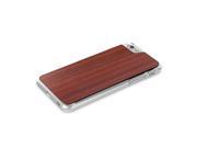 Cover Up WoodBack Real Wood Clear Case for iPhone 6 Padauk