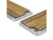 Cover Up WoodBack Real Wood Clear Case for iPhone 6 Plus Black Limba