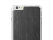 Cover Up WoodBack Real Wood Clear Case for iPhone 6 Plus Blackened Ash
