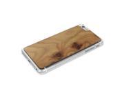 Cover Up WoodBack Real Wood Clear Case for iPhone 6 Plus Carpathian Elm Burl