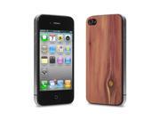 Cover Up WoodBack Real Wood Skin for iPhone 4 4s Cedar