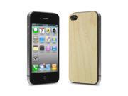 Cover Up WoodBack Real Wood Skin for iPhone 4 4s Maple