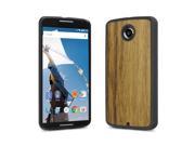 Cover Up WoodBack Real Wood Snap Case for Google Nexus 6 Black Limba