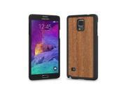 Cover Up WoodBack Real Wood Snap Case for Samsung Galaxy Note 4 Mahogany