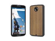 Cover Up WoodBack Real Wood Snap Case for Google Nexus 6 Walnut