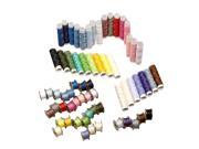 Hampton Direct 64 Piece Thread Bobbin Spool Embroidery Kit Polyester Sewing