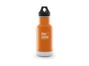 Klean Kanteen Classic Vacuum insulated drinks bottle Canyon Orange 12oz 355ml