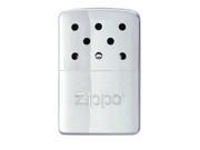 Genuine ZIPPO handwarmer Chrome 6 hour burn time sleek pocket hand warmer