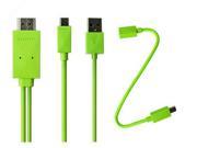 4XEM Micro USB To HDMI MHL Adapter Cable For Samsung Galaxy S2 S3 S4 Note Green
