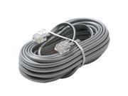Steren 50 ft. 4 Conductor Line Cord Silver