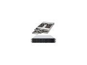 Supermicro SuperServer SYS 6028TR HTR Four Node Dual LGA2011 1620W 2U Rackmount Server Barebone System Black