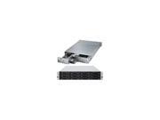 Supermicro SuperServer SYS 6028TR DTR Dual Node Dual LGA2011 1280W 2U Rackmount Server Barebone System Black