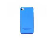 Translucent Matte Hard Ultra Thin Skin Protector Cover Case for iPhone 4 4S Blue