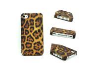 Hard Leopard Print Bumper Skin Case Cover Protector Shell for iPhone 4S 4 S
