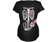 Skeleton Baby July 4th Black Maternity Soft T Shirt