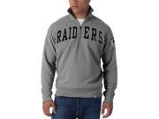 Oakland Raiders Striker 1 4 Zip Premium Sweatshirt