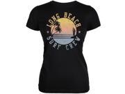 Long Beach Surf Crew Black Juniors Soft T Shirt