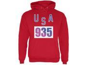 Team Bruce Jenner USA 935 Olympic Costume Red Adult Hoodie