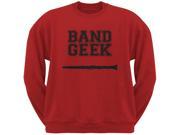 Band Geek Clarinet Red Adult Sweatshirt