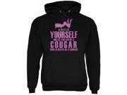 Always Be Yourself Sexy Cougar Black Adult Hoodie