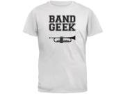 Band Geek Trumpet White Youth T Shirt