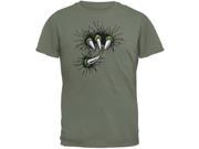 Dinosaur Claw Military Green Youth T Shirt