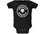 Earth Day Locally Grown Black Soft Baby One Piece