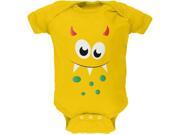 Monster Face Yellow Soft Baby One Piece