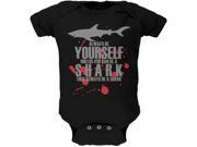 Always Be Yourself Shark Bloody Black Soft Baby One Piece