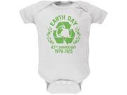 Earth Day 45th Anniversary White Soft Baby One Piece