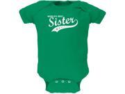 World s Best Sister Kelly Green Soft Baby One Piece