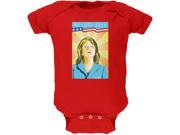 Election Hillary Clinton Poster Red Soft Baby One Piece