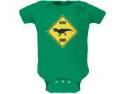 Dino Crossing Kelly Green Soft Baby One Piece