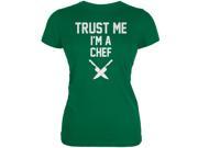 Trust Me Im A Chef Kelly Green Juniors Soft T Shirt
