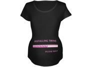 Installing Twin Girls Funny Black Maternity Soft T Shirt