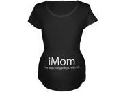 Mother s Day iMom funny Geek Black Maternity Soft T Shirt