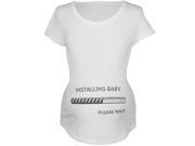 Installing Baby Funny White Maternity Soft T Shirt