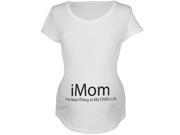 Mother s Day iMom funny Geek White Maternity Soft T Shirt