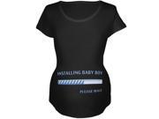 Installing Baby Boy Funny Black Maternity Soft T Shirt