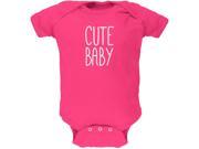Mother s Day Cute Baby Hot Pink Soft Baby One Piece