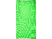 Green Hypnotic Pattern All Over Plush Beach Towel